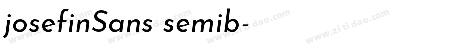 josefinSans semib字体转换